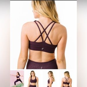 Plum river stone strappy bra. I’m a 36c and this is my size. Nwtb.